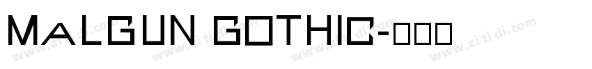 Malgun Gothic字体转换